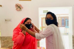 Mask distribution by Jawahar Foundation Member