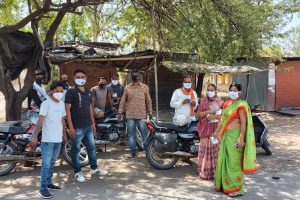 Mask distribution Gangapur, Bhilwara