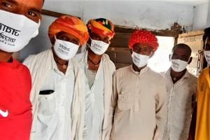 Mask Distribution to MNREGA workers, Kishangarh
