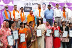 Felicitation Ceremony at Swabhiman Jal Center Launch Ceremony, Banera, Bhilwara